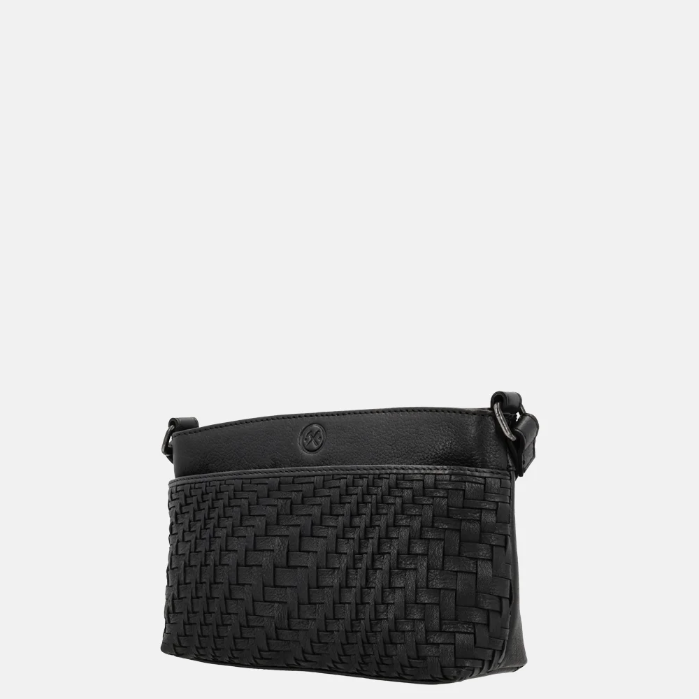 Hide & Stitches Inspired crossbody tas zwart bij Duifhuizen