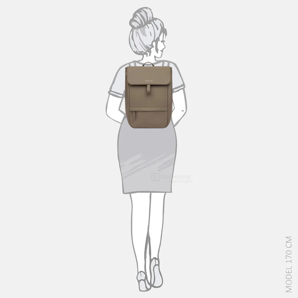 Kapten & Son FYN PRO rugzak walnut bij Duifhuizen