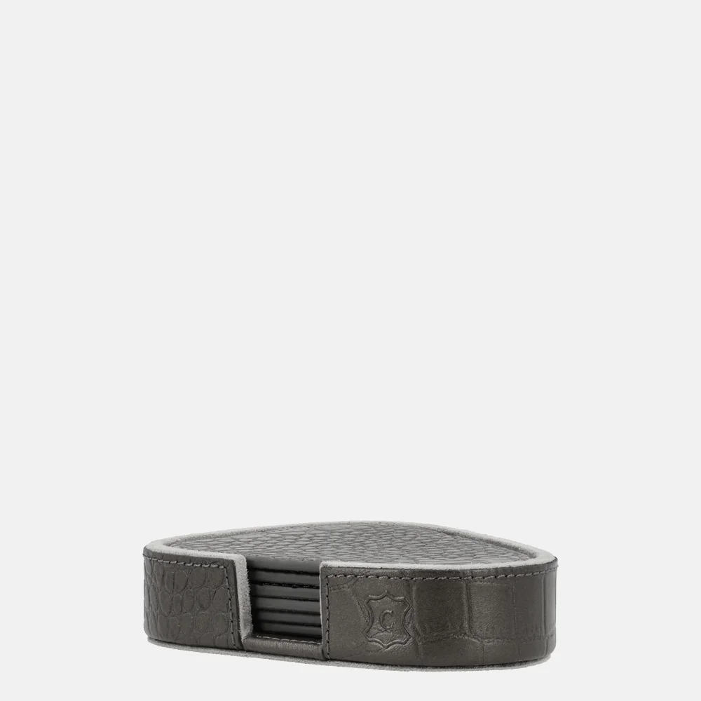 Chamada leren onderzetters croco organisch gun bij Duifhuizen