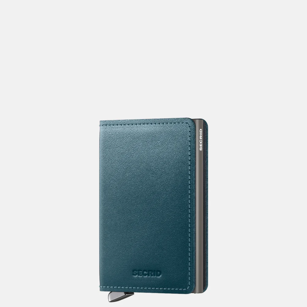 Secrid Slimwallet Inox Dusk pasjeshouder dusk teal bij Duifhuizen