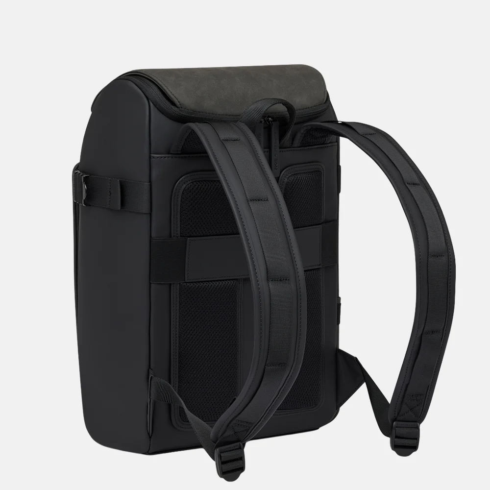 Kapten & Son Bali laptoprugzak M all black bij Duifhuizen