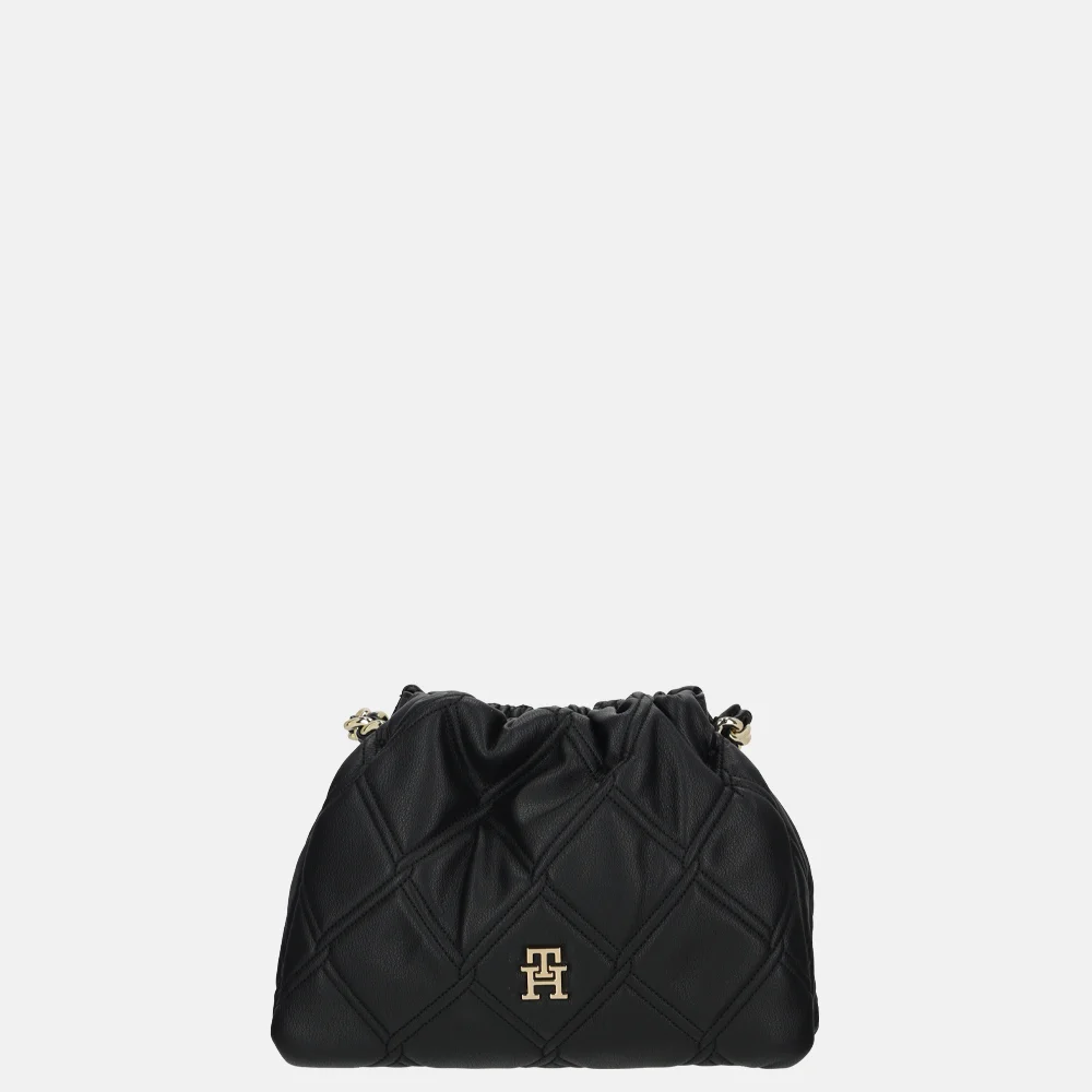 Tommy Hilfiger Feminine mini crossbody tas black bij Duifhuizen