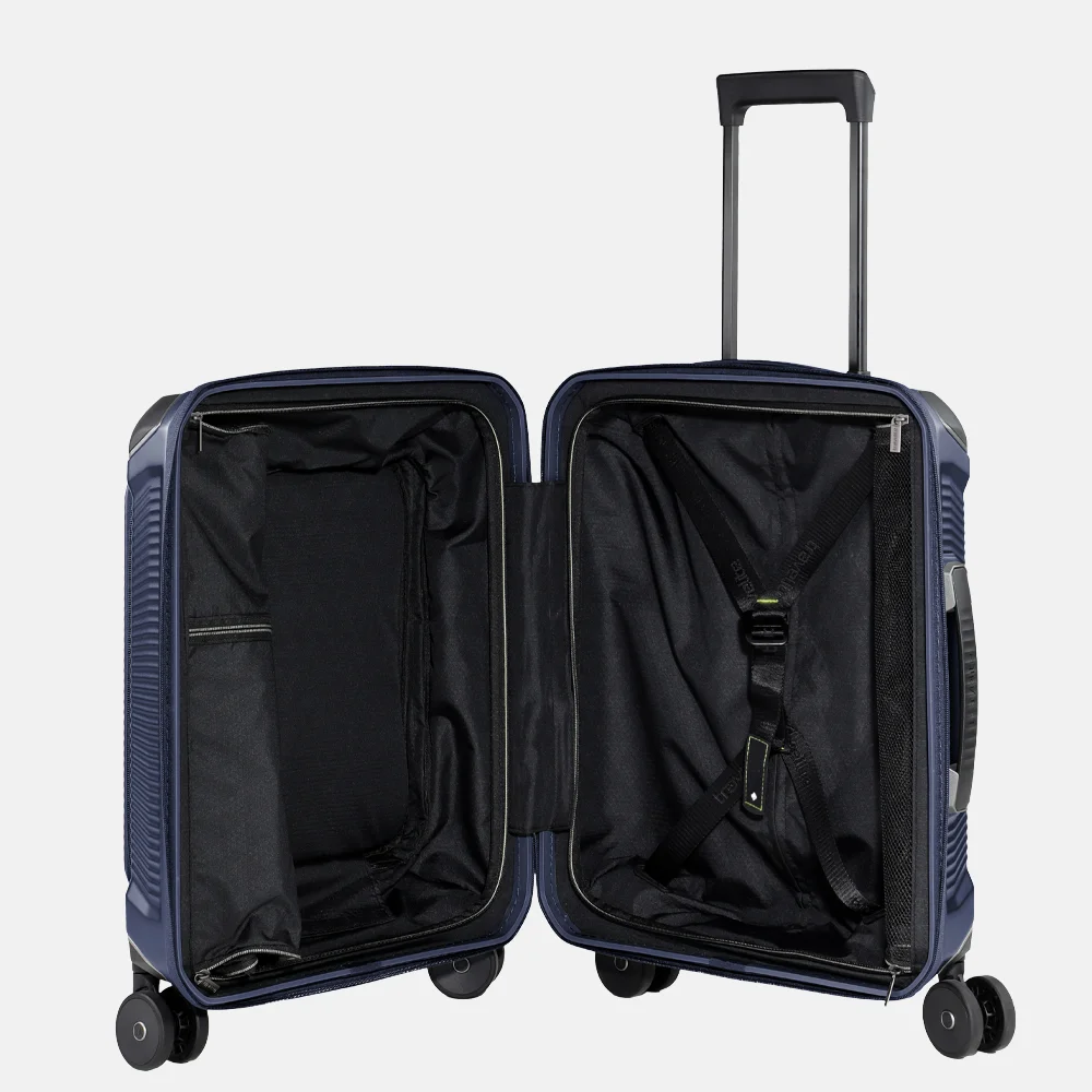Travelite Millenium Frontpocket handbagage koffer 55 cm 15 inch navy bij Duifhuizen