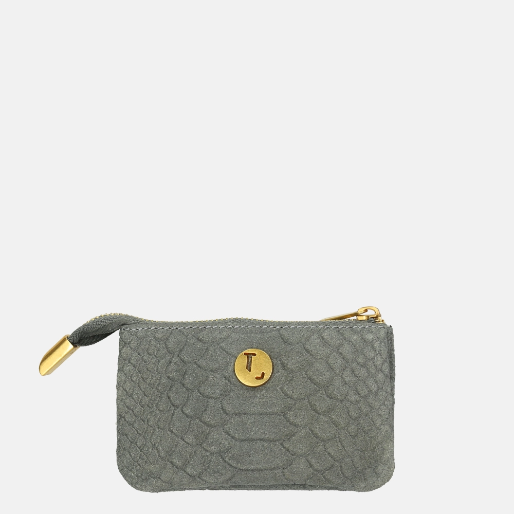 Loulou Essentiels Sugar Snake portemonnee S grey bij Duifhuizen