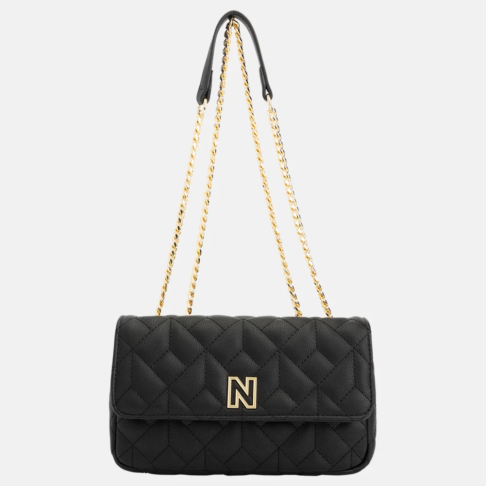 Nikkie Ann schoudertas black bij Duifhuizen