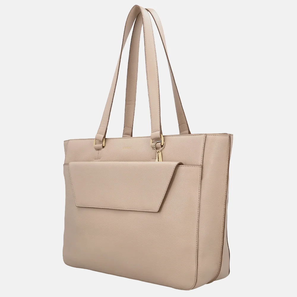 Loulou Essentiels Celine shopper 15.6 inch cashmere bij Duifhuizen