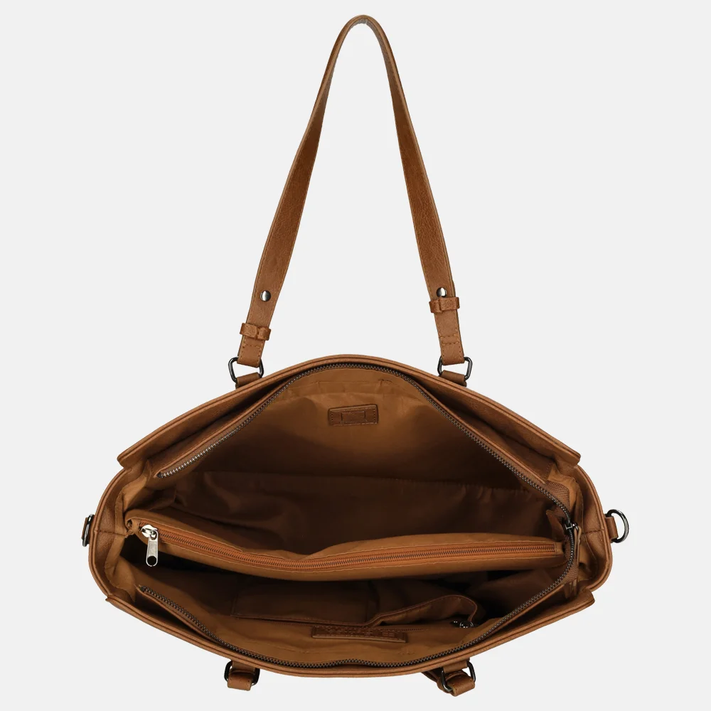 Enrico Benetti Lily shopper cognac bij Duifhuizen