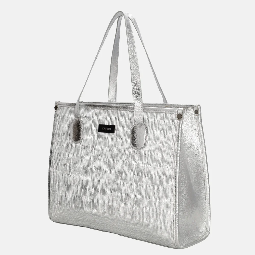 Charm London Kingsway shopper zilver bij Duifhuizen