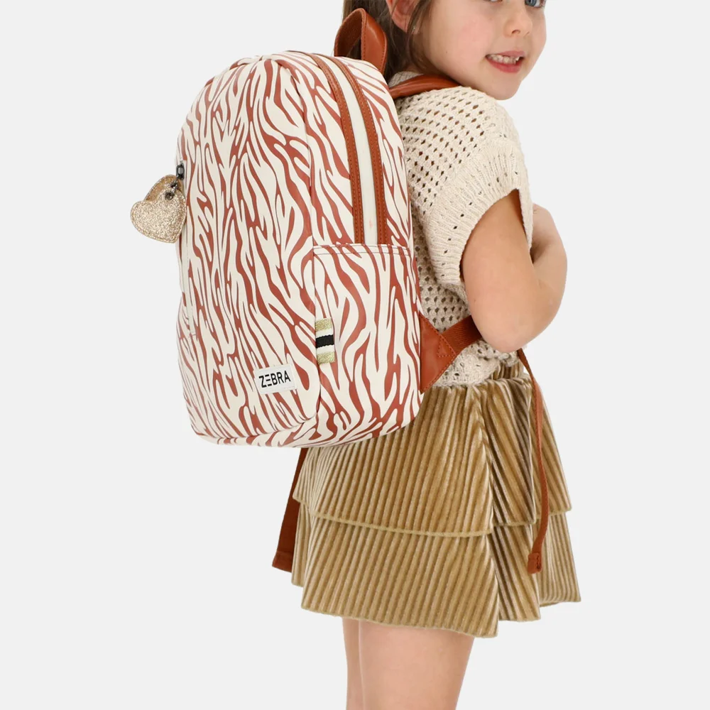 Zebra Trends kinderrugzak zebra bruin bij Duifhuizen
