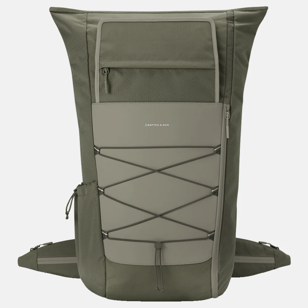 Kapten & Son Banff rugzak 16 inch forest green bij Duifhuizen