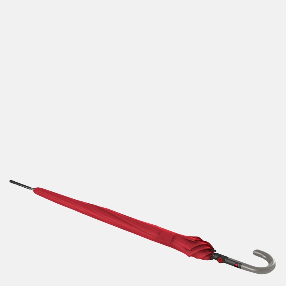 Knirps Automatic Long paraplu red bij Duifhuizen