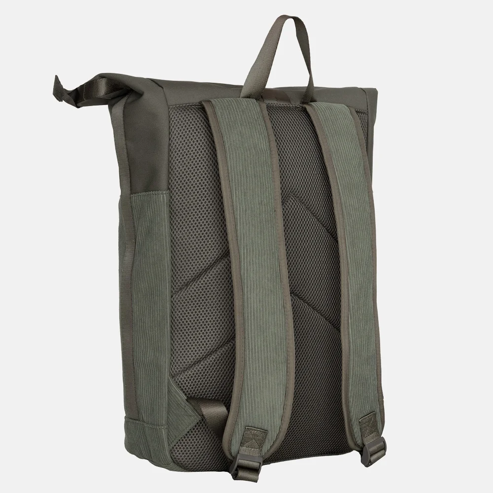 New Rebels New York rugzak rolltop 13 inch sage green bij Duifhuizen