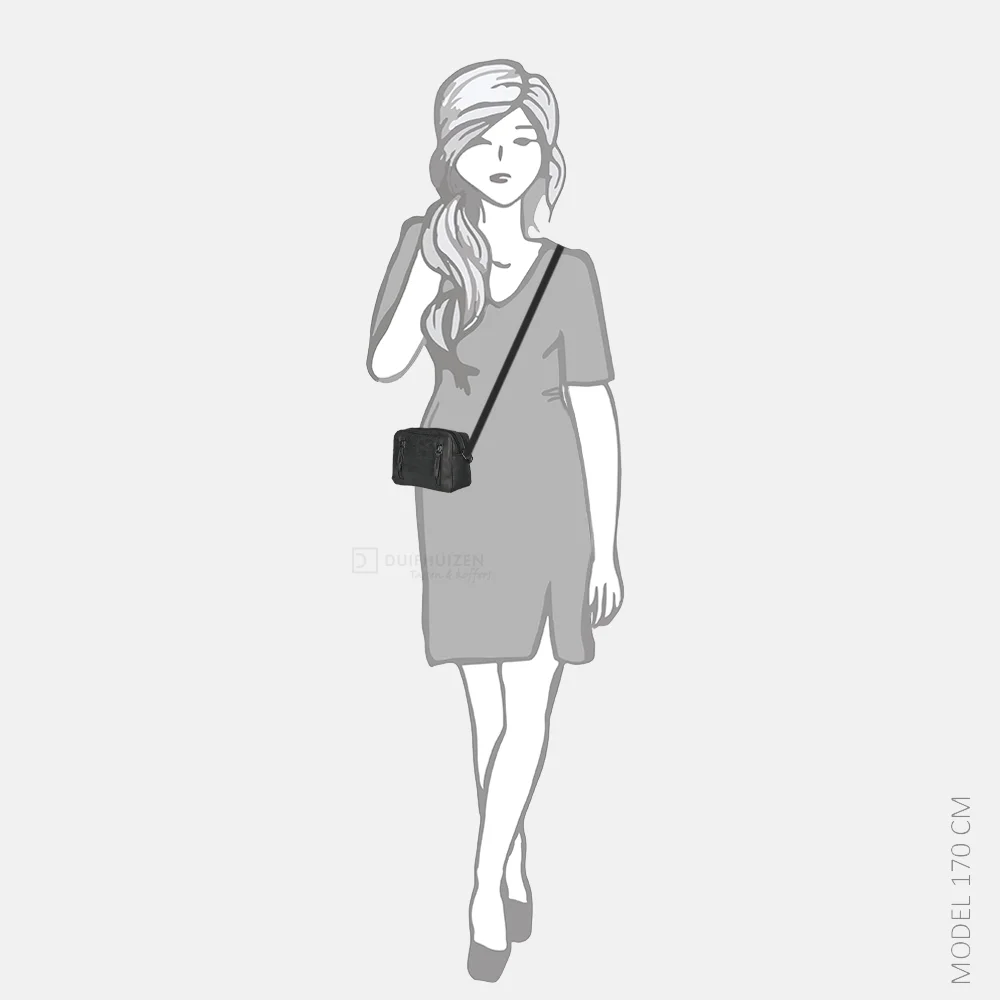 Enrico Benetti Kylie crossbody tas zwart bij Duifhuizen