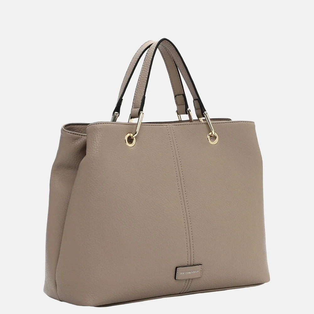 Emily & Noah Halla handtas L taupe bij Duifhuizen