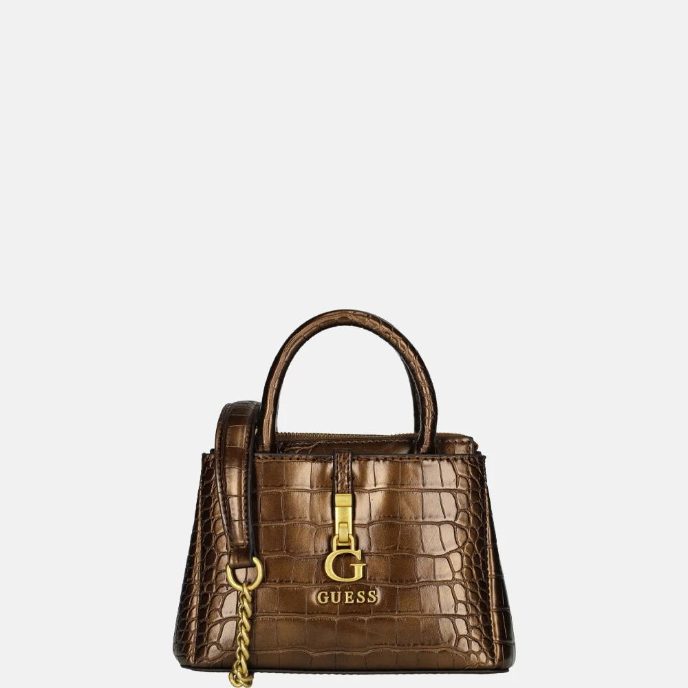 Guess James crossbody tas mini satchel bronze