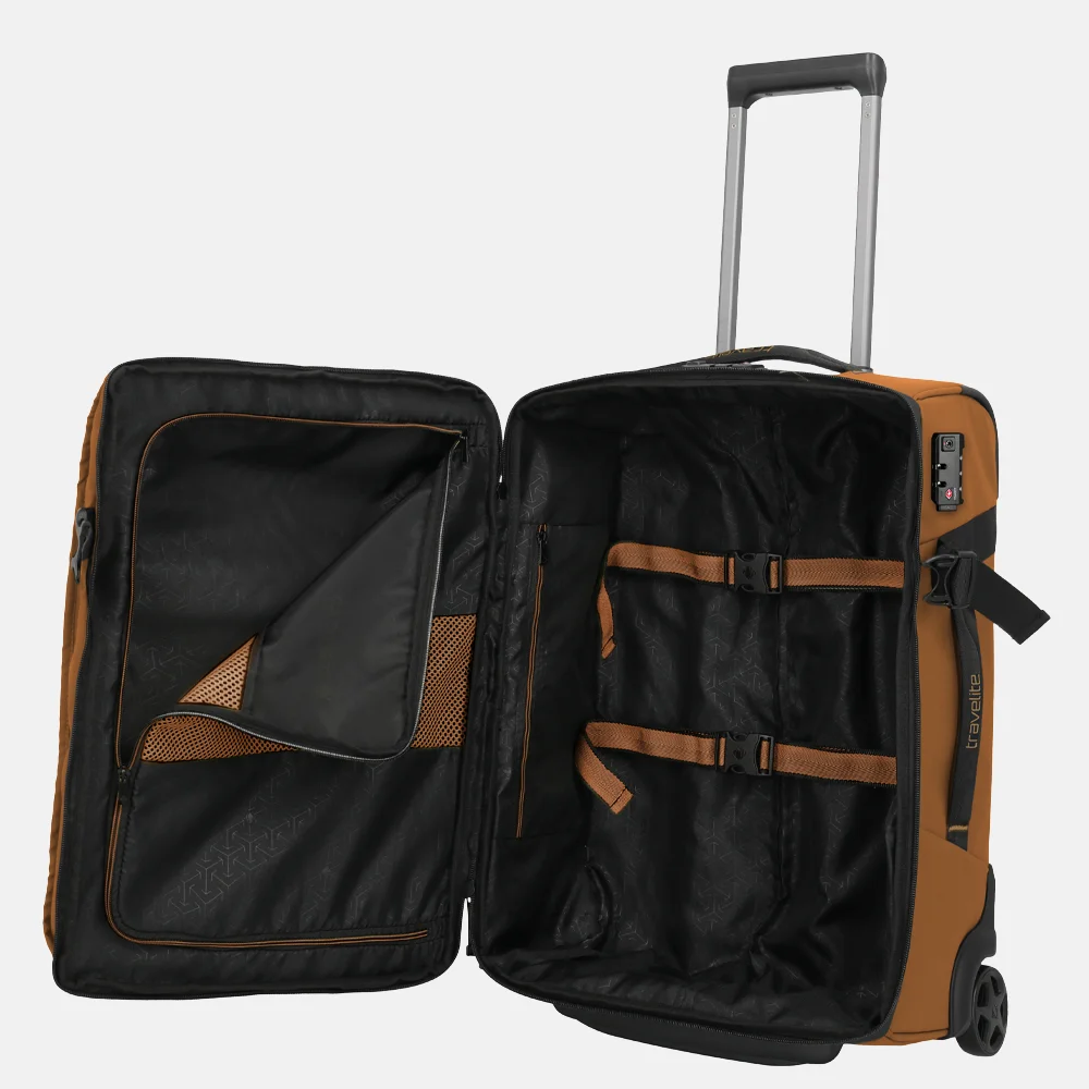 Travelite Briize reistas op wielen 55 cm curry bij Duifhuizen