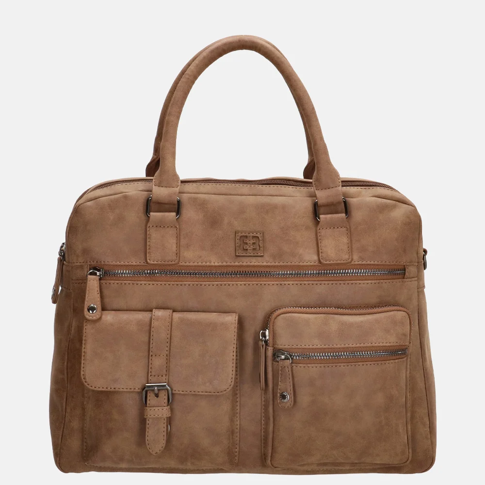 Enrico Benetti Ardèche shopper 13 inch camel bij Duifhuizen