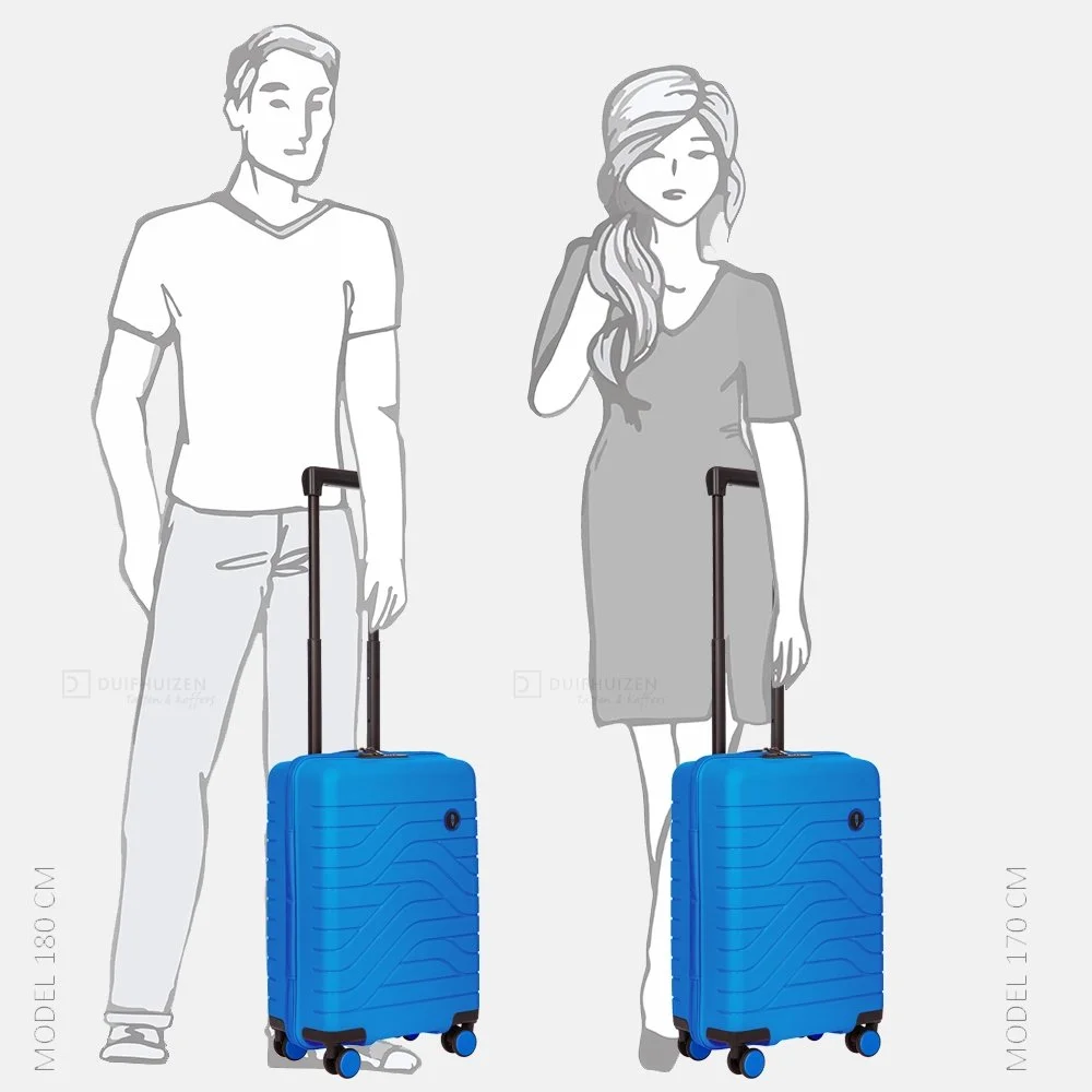 Bric's Ulisse handbagage koffer 55 cm electric blue bij Duifhuizen