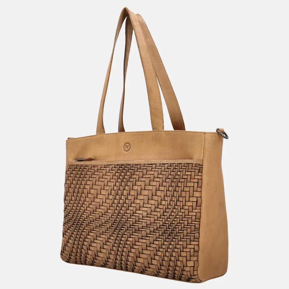 Hide & Stitches Inspired shopper zand bij Duifhuizen