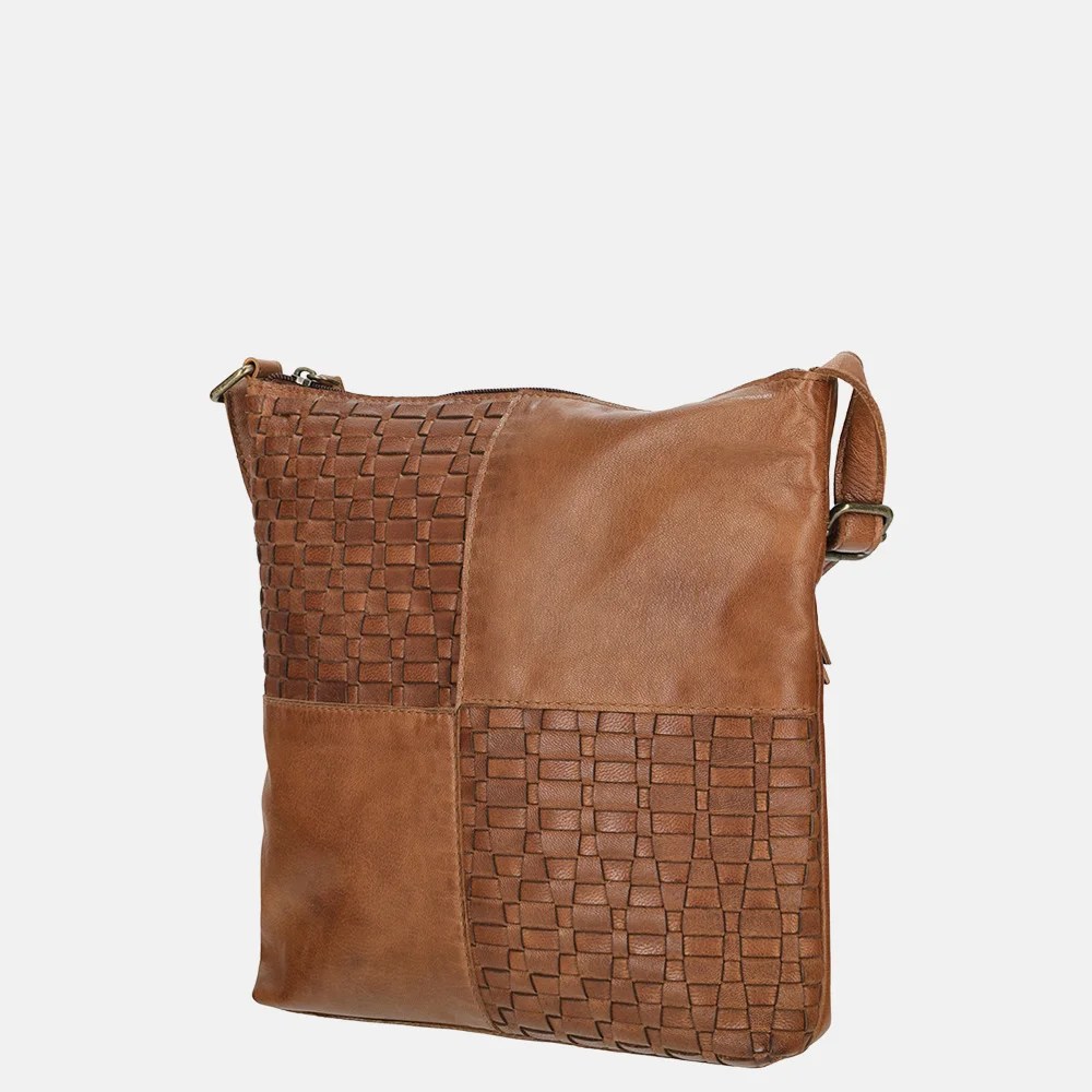 Enrico Benetti Sicily crossbody tas cognac bij Duifhuizen
