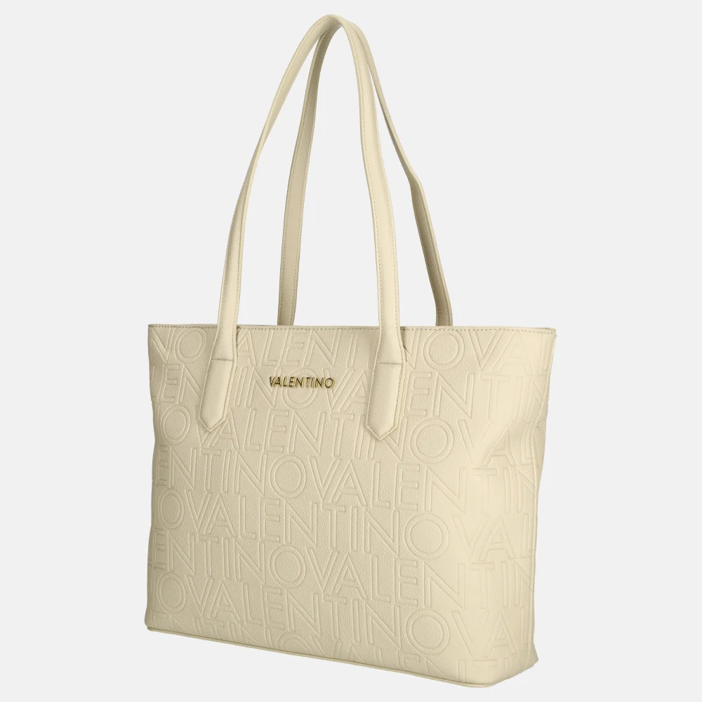 Valentino Bags Pansy shopper ecru bij Duifhuizen