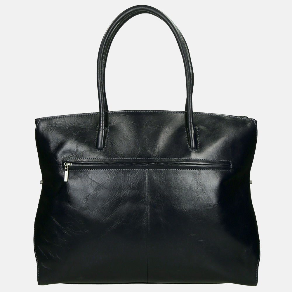 Claudio Ferrici Classico shopper 13.3 inch black bij Duifhuizen