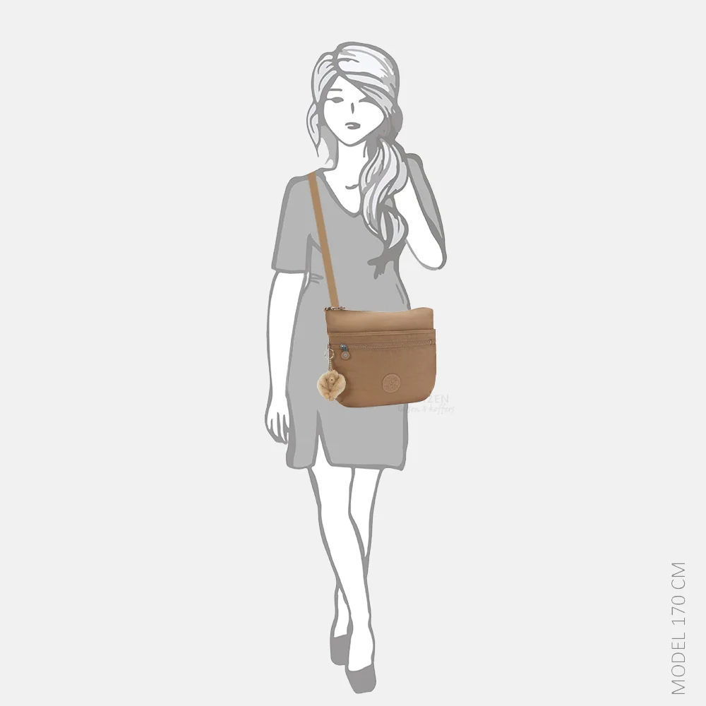 Kipling Arto crossbody tas early tan bij Duifhuizen