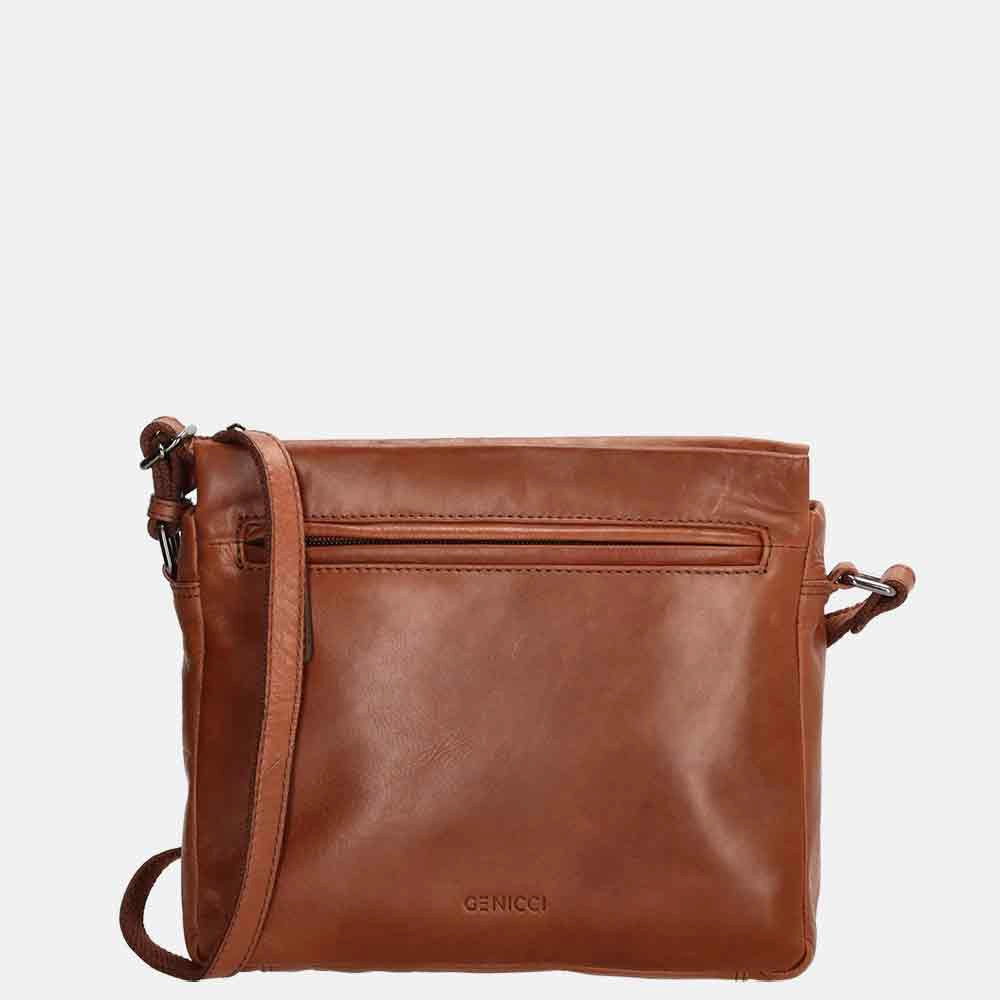 Genicci Canolli schoudertas cognac