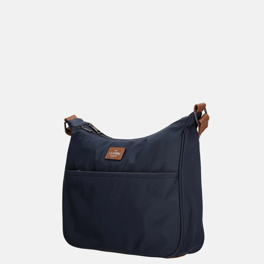 Charm London Buckingham schoudertas blauw bij Duifhuizen