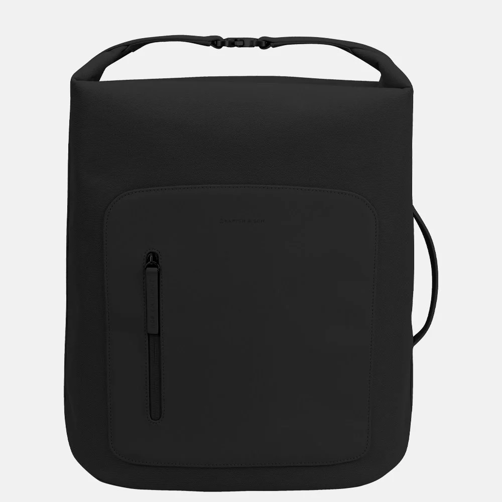 Kapten & Son Osby rugzak 16 inch all black bij Duifhuizen