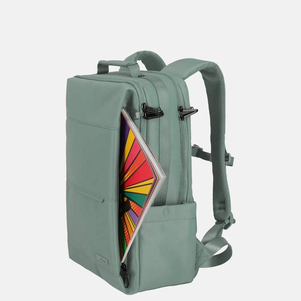 Travelite Workfloow laptoprugzak 15 inch M sage bij Duifhuizen