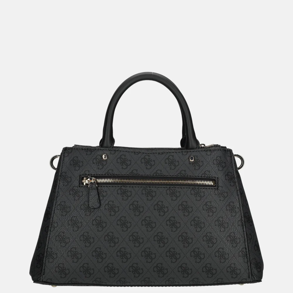Guess Zamira Luxury handtas coal logo bij Duifhuizen
