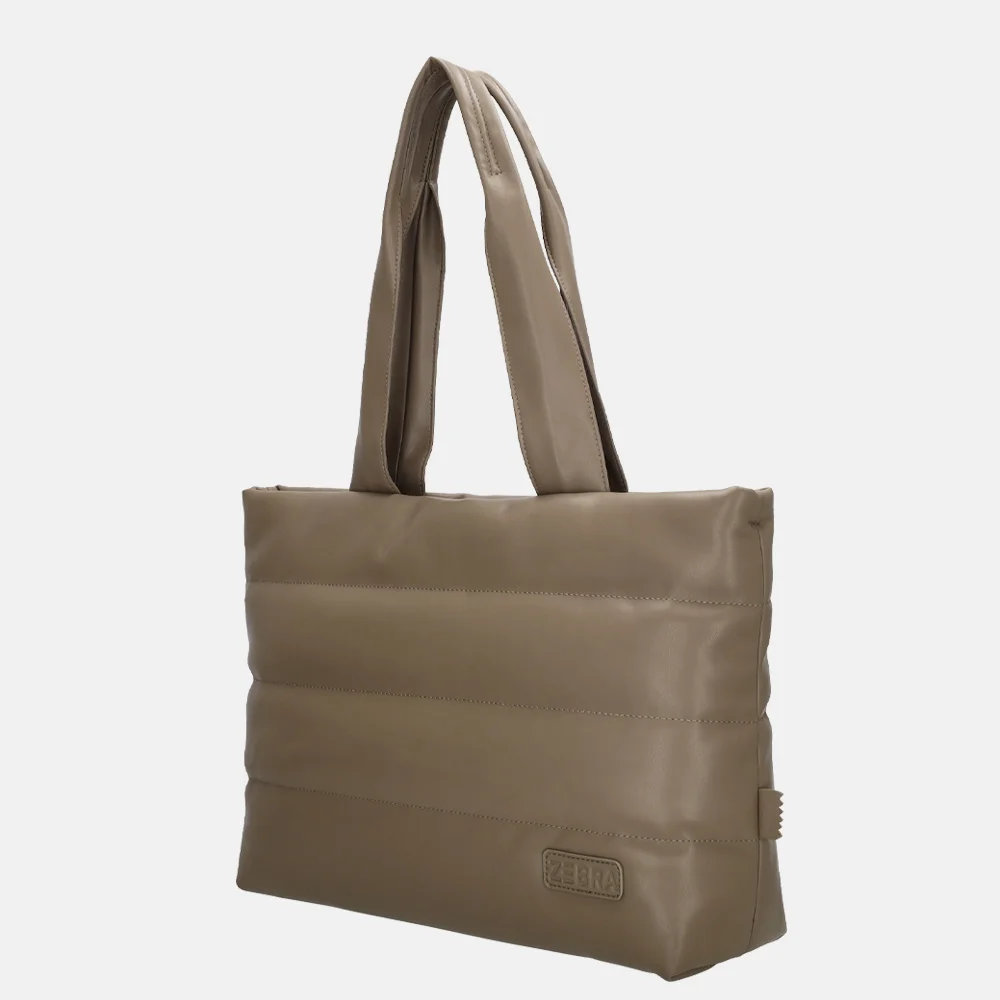 Zebra Trends Evie shopper taupe bij Duifhuizen