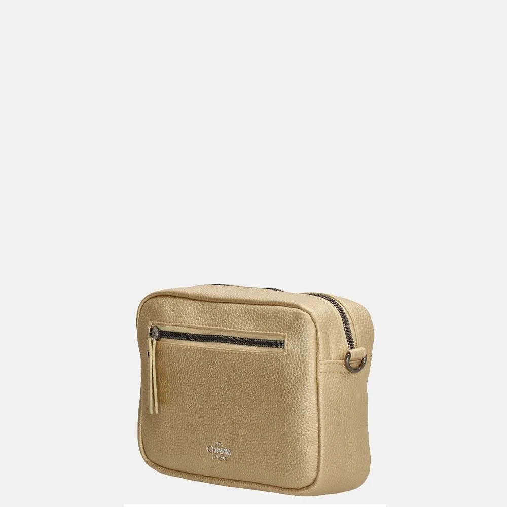 Charm London New York crossbody tas S goud bij Duifhuizen