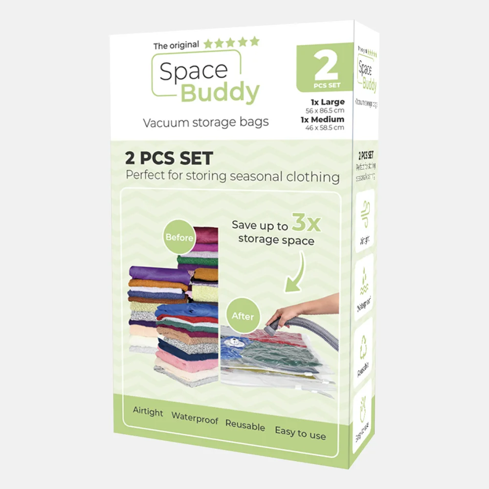 Spacebuddy 2-delig set M & L inpakaccessoire