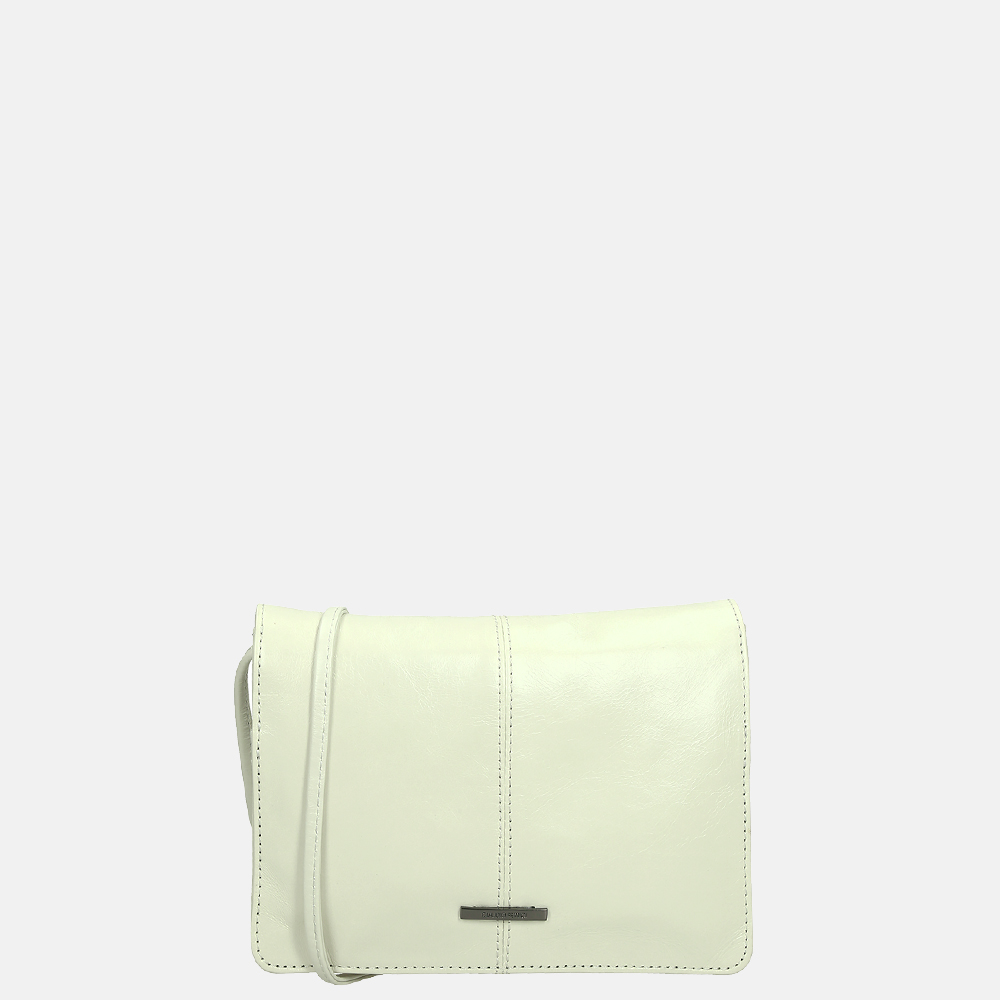 Claudio Ferrici Pelle Vecchia crossbody tas crema