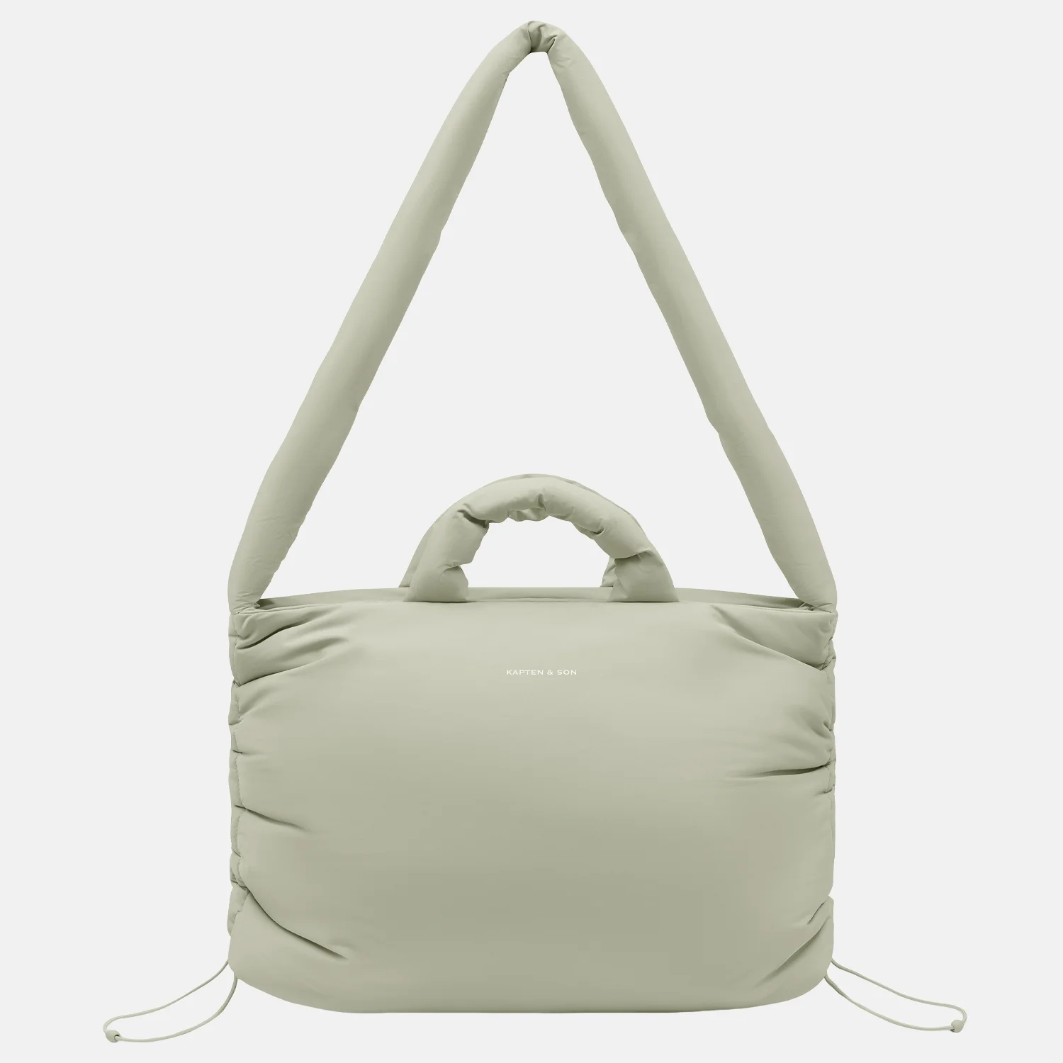 Kapten & Son Skara Cloud Pro shopper 16 inch soft khaki bij Duifhuizen