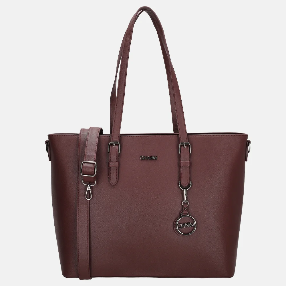 Charm London shopper L bordeaux bij Duifhuizen