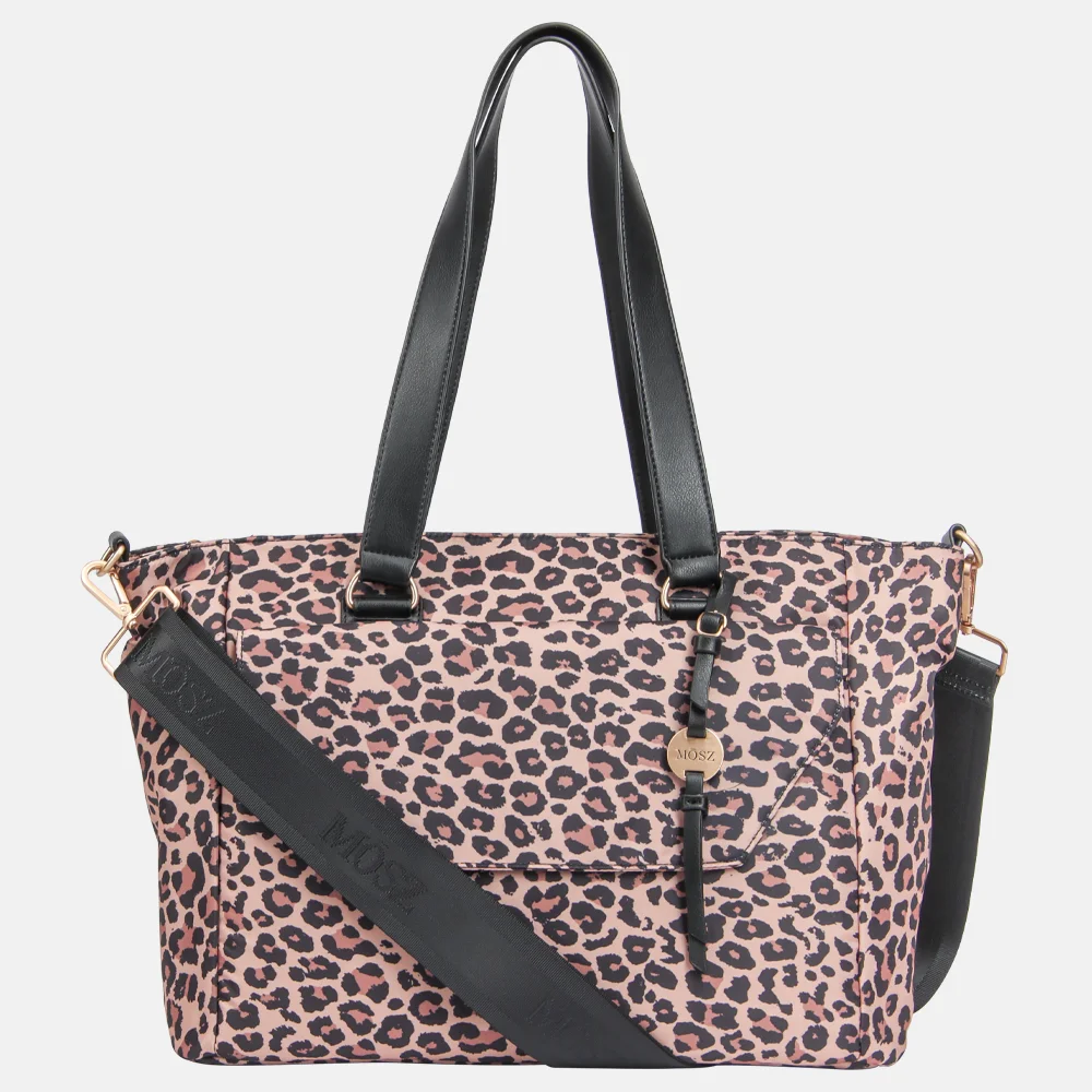 Mosz Denise laptoptas/shopper 15.6 inch leopard