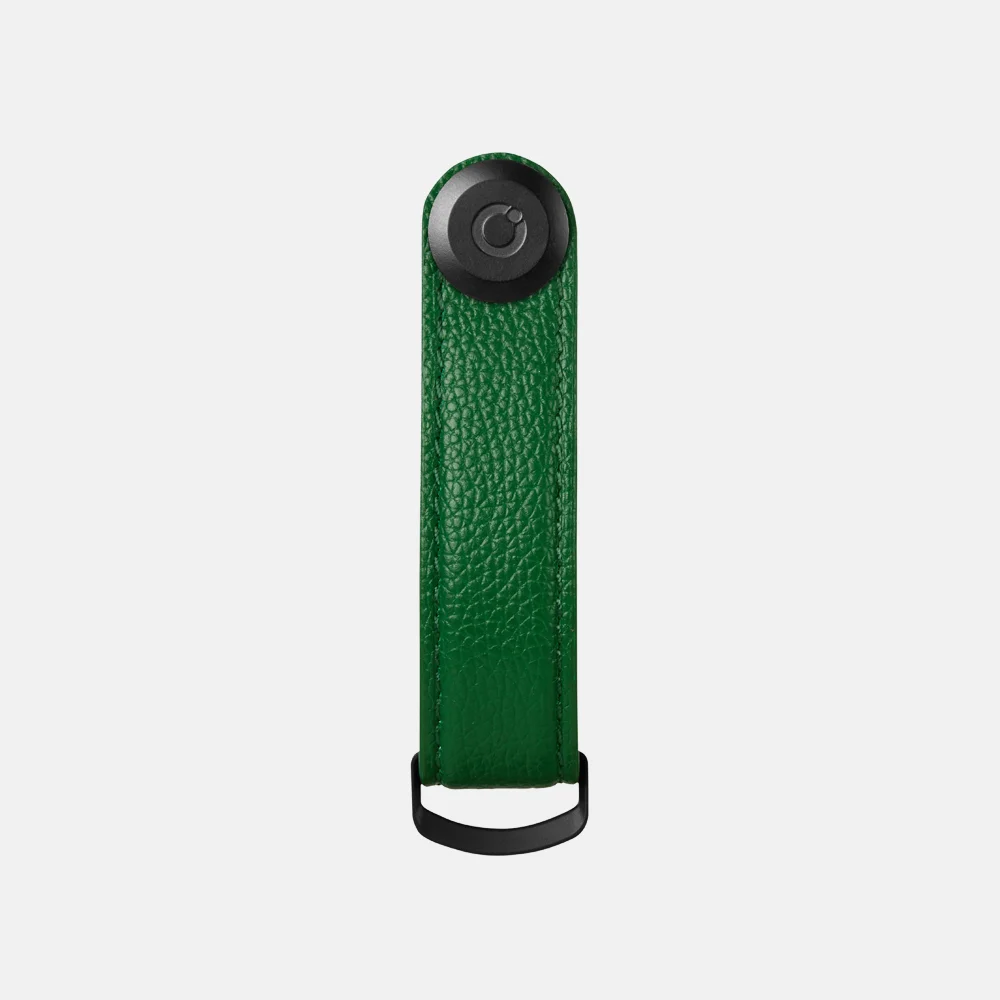 Orbitkey Key Organizer 2.0 pebbled leather emerald bij Duifhuizen
