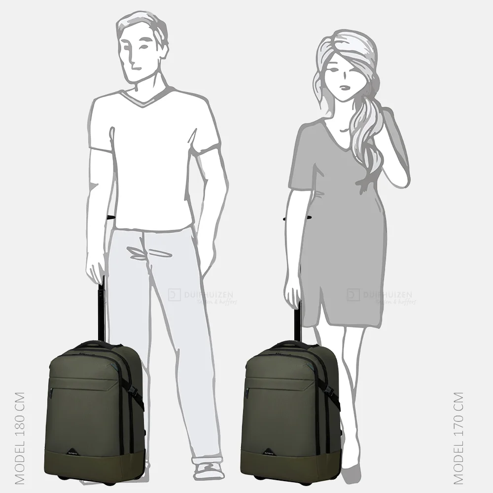 Samsonite Roadseeker laptoprugzak 17 inch dark olive bij Duifhuizen