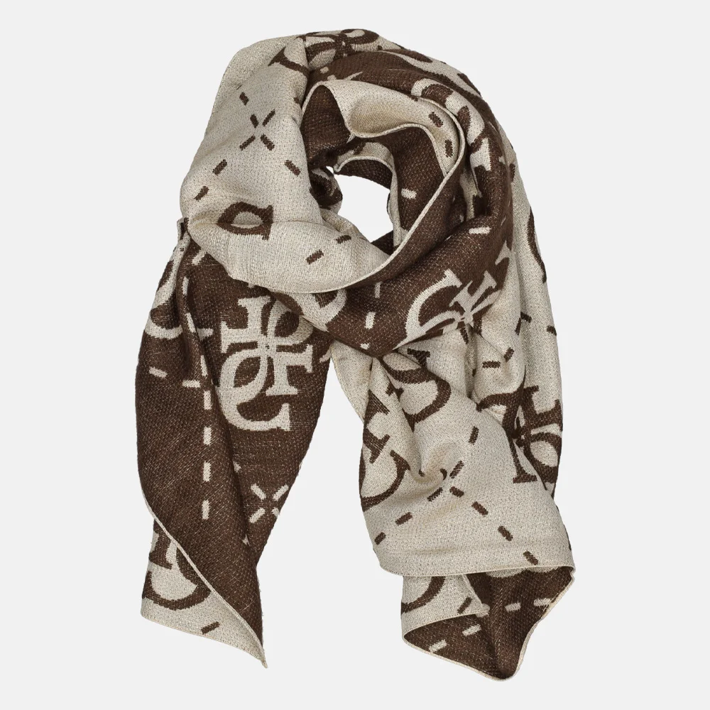 Guess Vikky sjaal brown logo