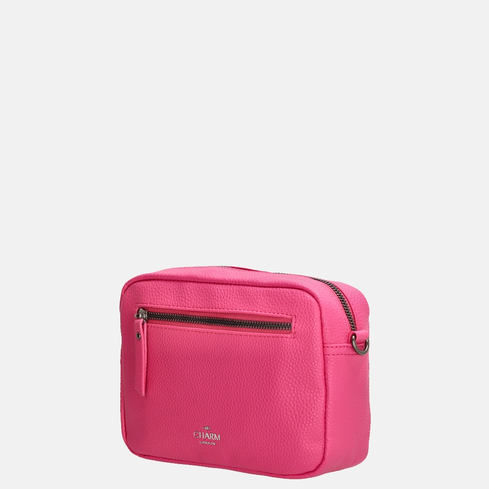 Charm London New York crossbody tas S fuchsia bij Duifhuizen