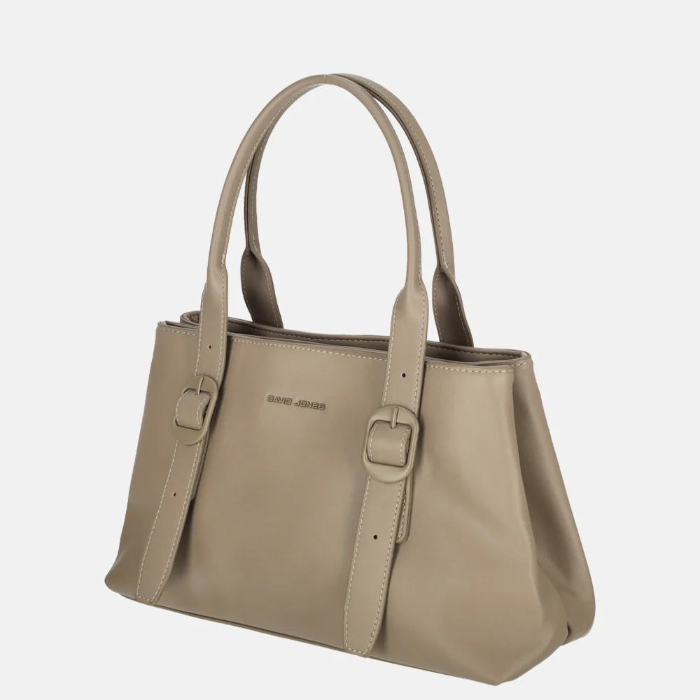 David Jones handtas warm taupe bij Duifhuizen