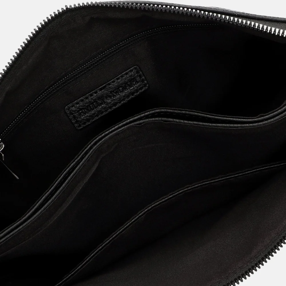 Emily & Noah Enna crossbody tas L black bij Duifhuizen