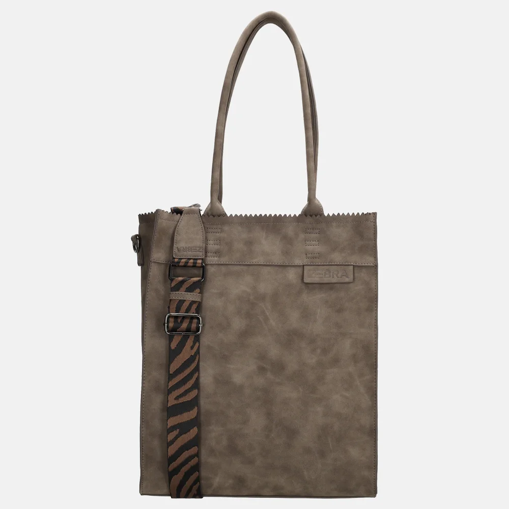 Zebra Trends Merel shopper donkerbruin