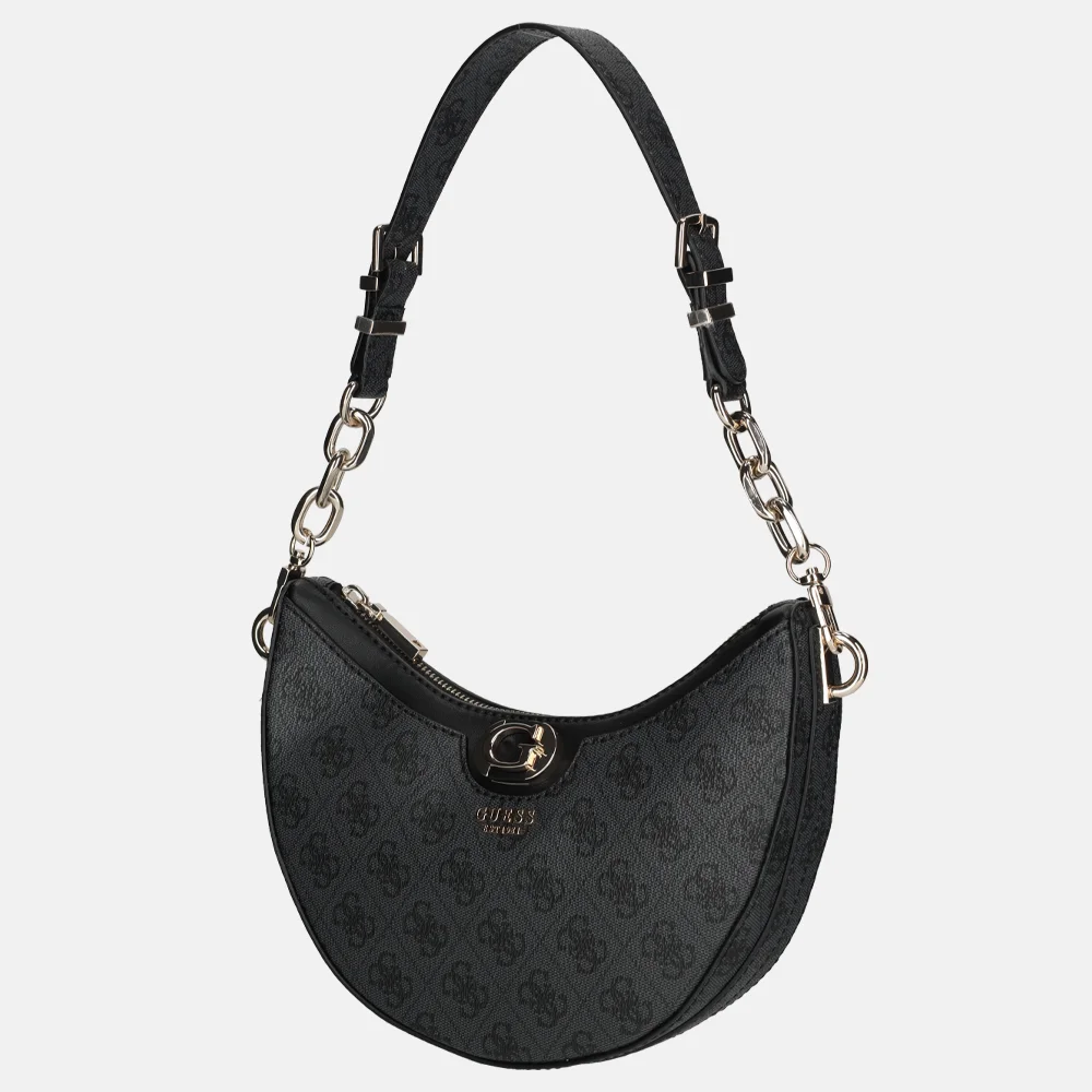 Guess Orlina schoudertas coal logo bij Duifhuizen