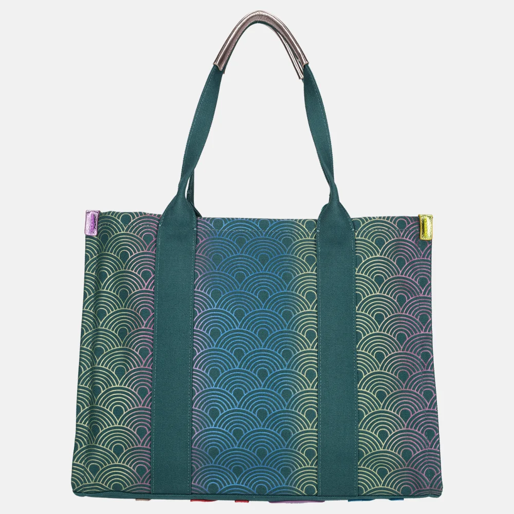 Kurt Geiger Southbank shopper green comb bij Duifhuizen