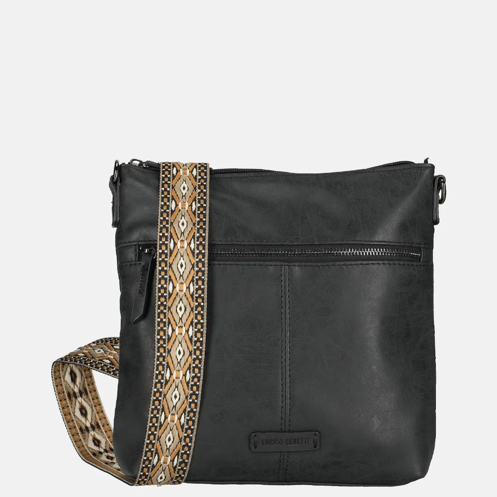 Enrico Benetti Indy crossbody tas zwart bij Duifhuizen