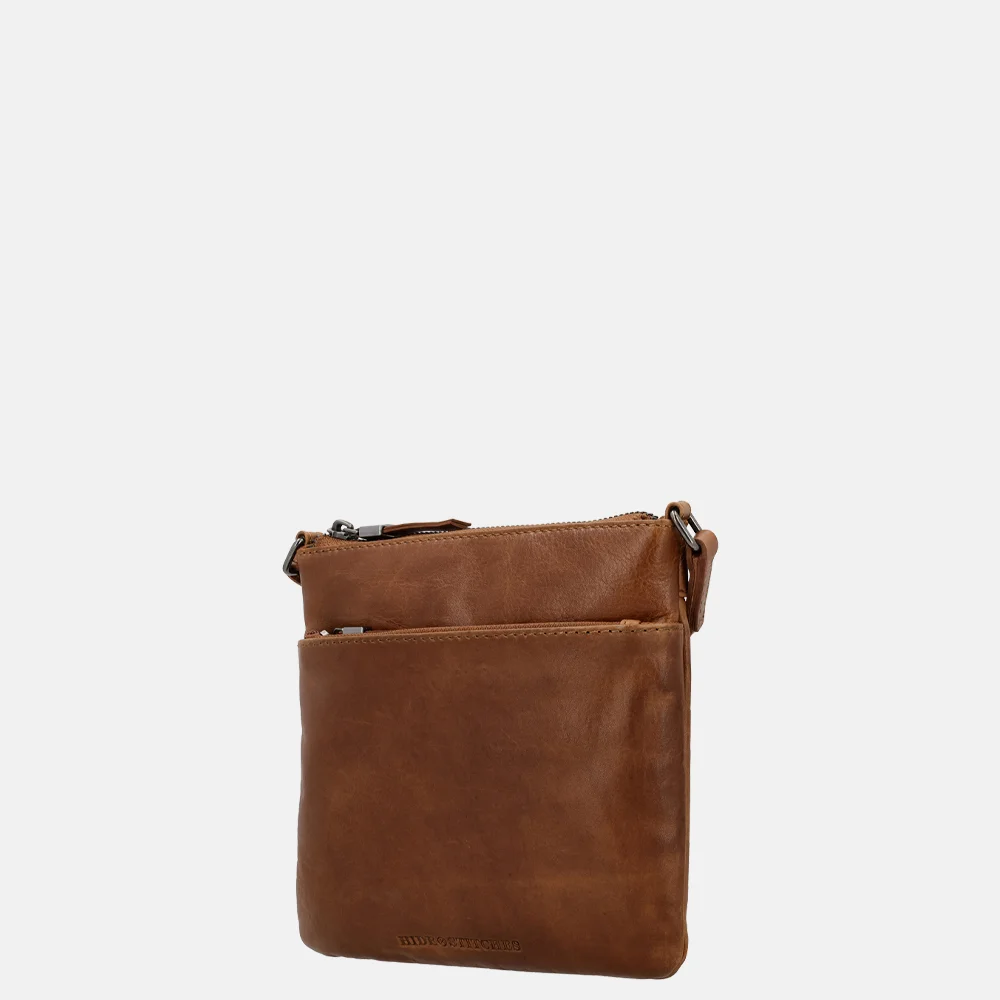 Hide & Stitches Porto crossbody tas bruin bij Duifhuizen